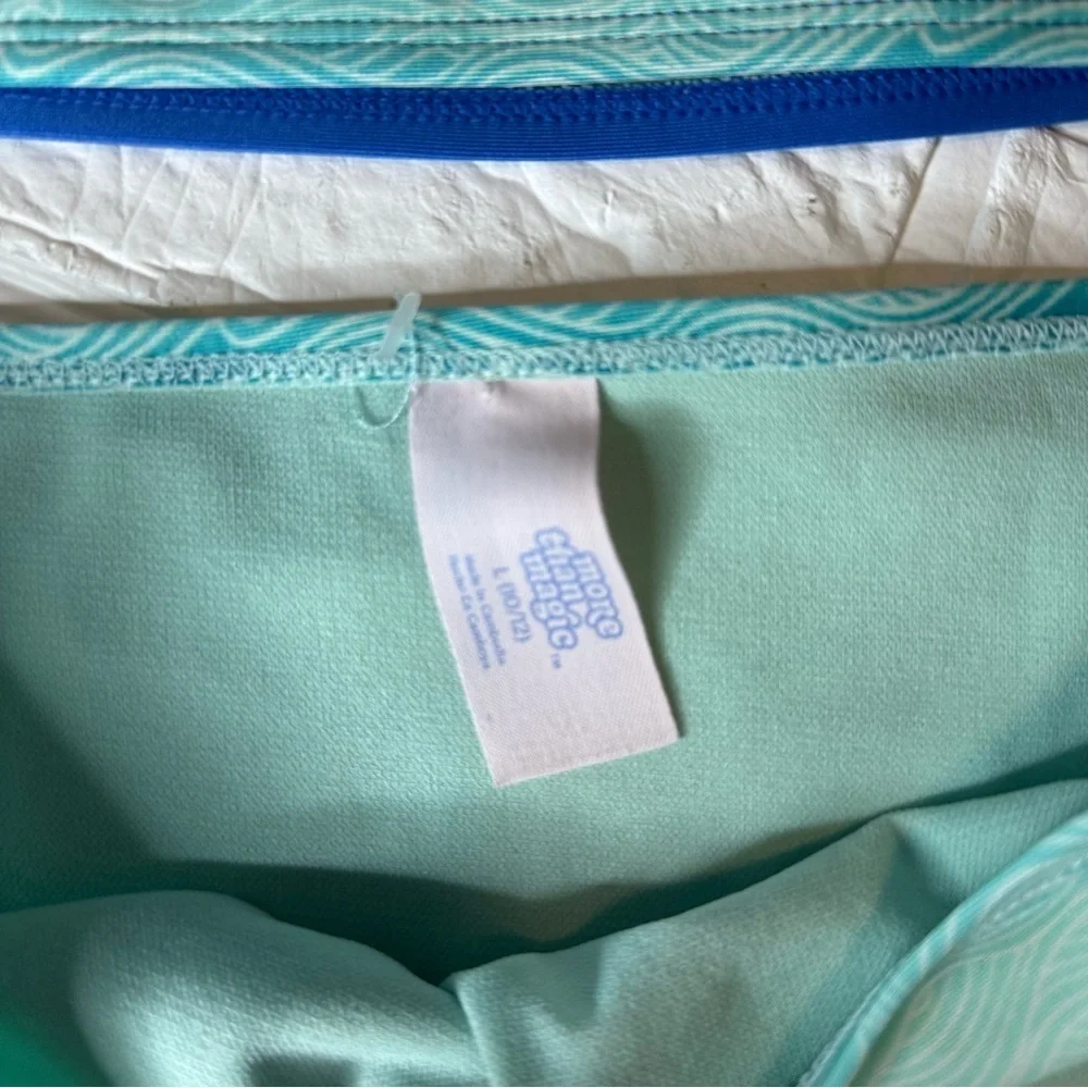 More Than Magic Blue and Mint Mermaid Bikini Set Size L (10/12)